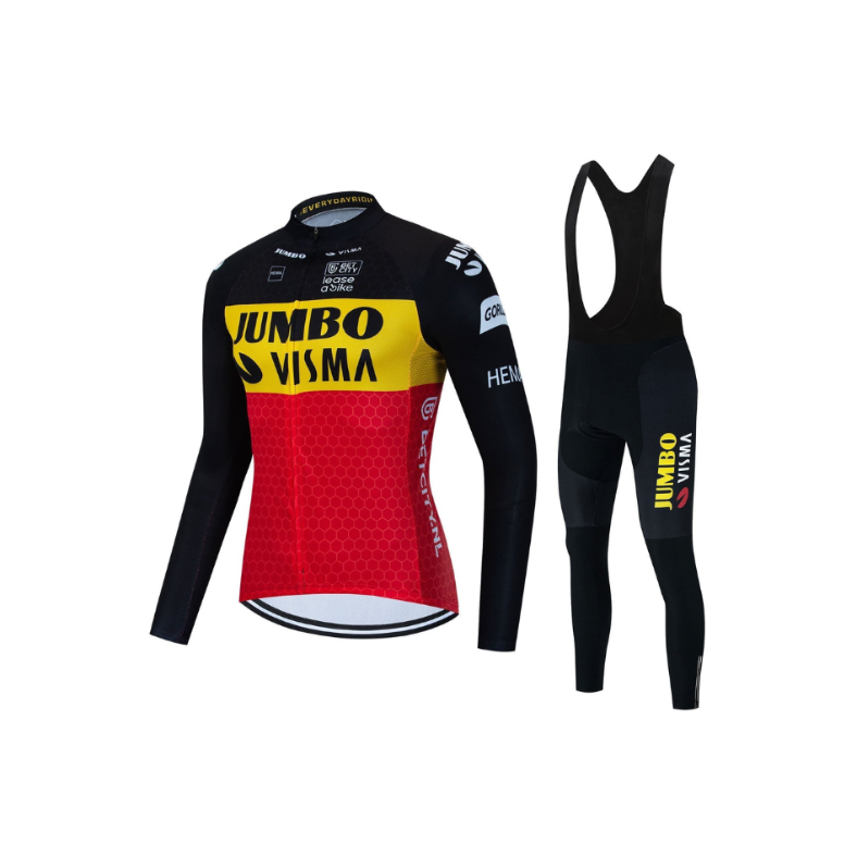 Jumbo Visma - Kit da ciclismo professionale a maniche lunghe