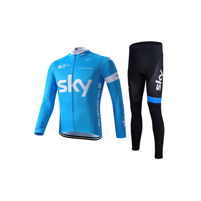 Kit da ciclista professionista con maniche lunghe