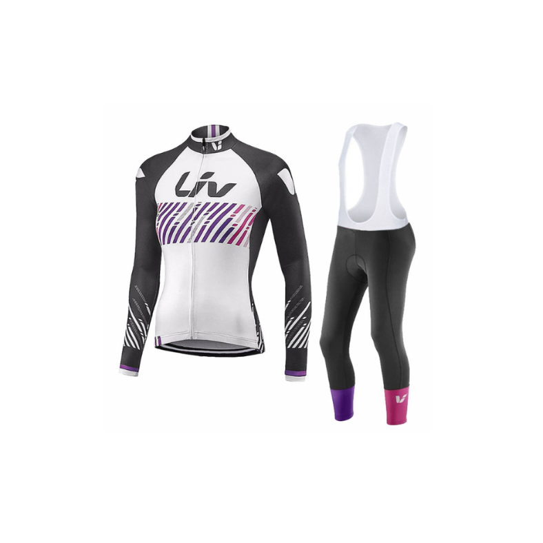 LIV V2 - PRO set da ciclismo invernale da donna con pettorina