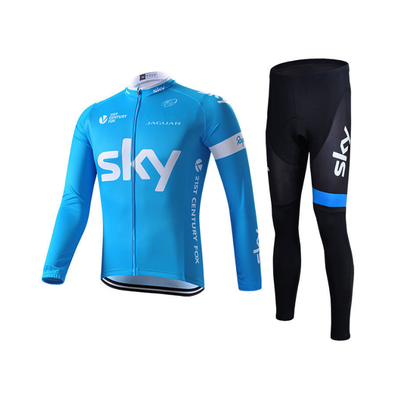 Kit da ciclista professionista con maniche lunghe