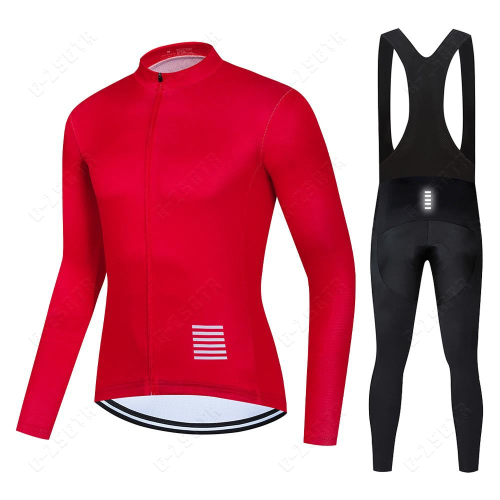Set di abbigliamento professionale da ciclismo a maniche lunghe