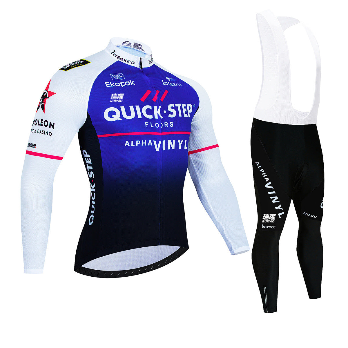 Quick Step - Kit ciclismo pro a manica lunga
