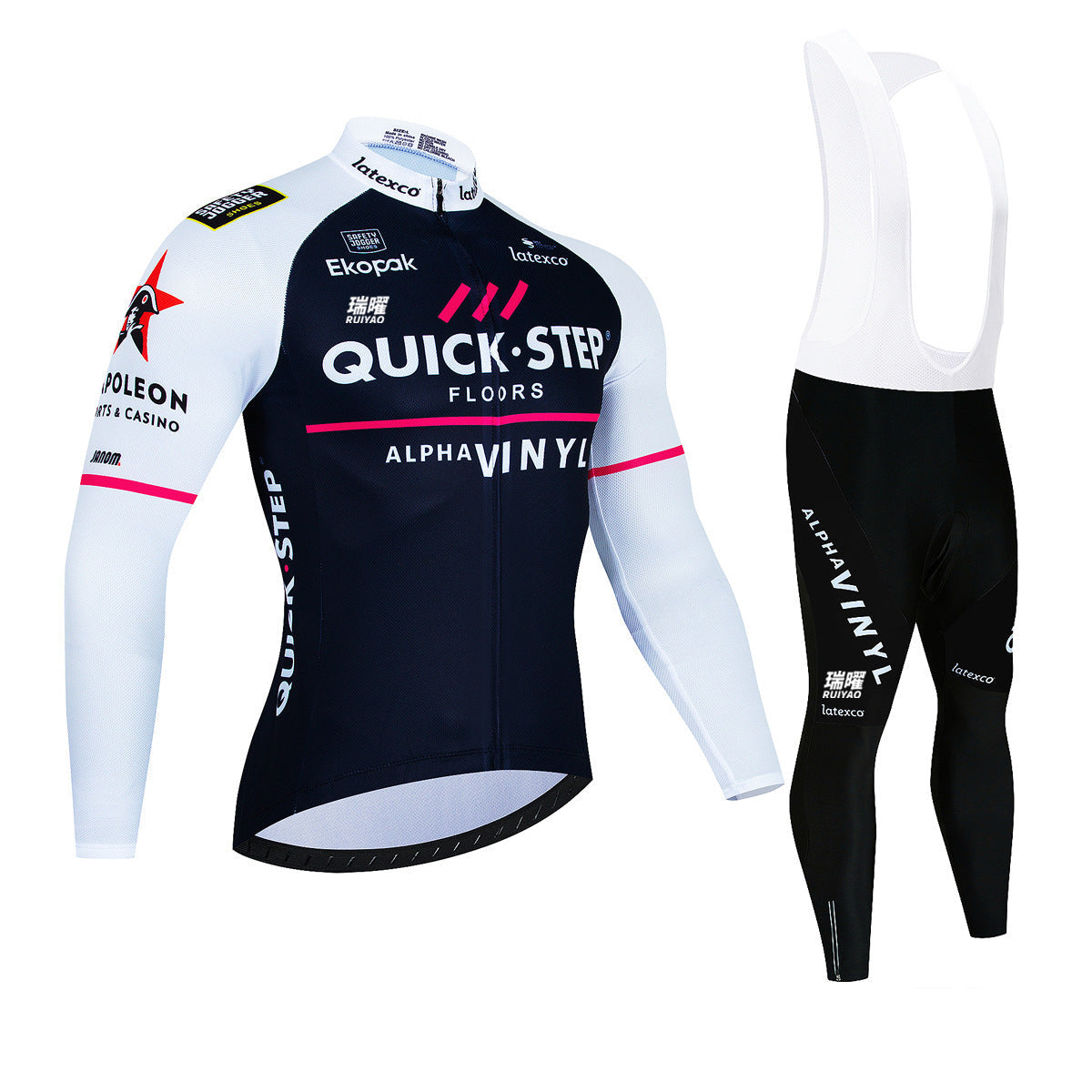 Quick Step - Kit ciclismo pro a manica lunga