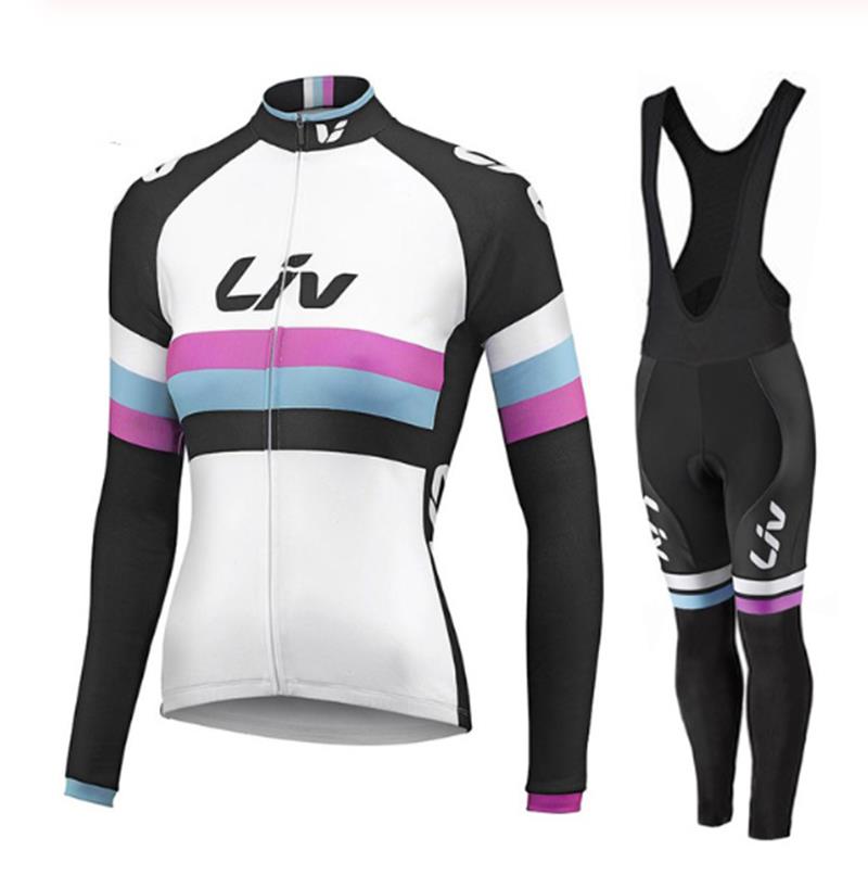 LIV V2 - PRO set da ciclismo invernale da donna con pettorina