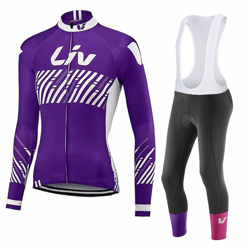 LIV V2 - PRO set da ciclismo invernale da donna con pettorina