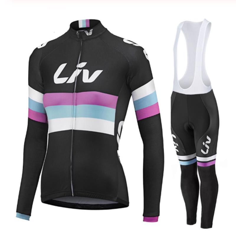 LIV V2 - PRO set da ciclismo invernale da donna con pettorina