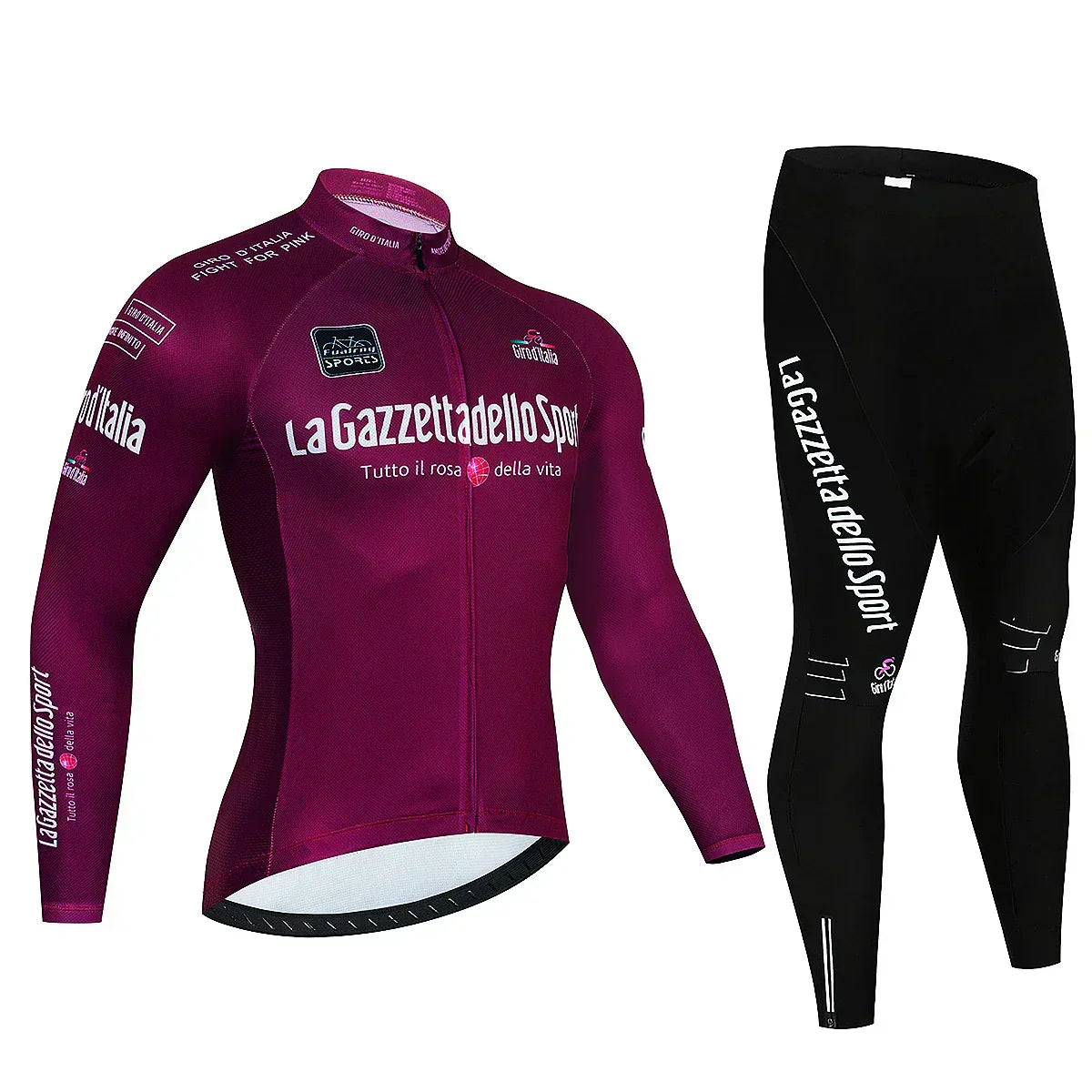 Giro d'Italia - Kit ciclismo professionale a maniche lunghe