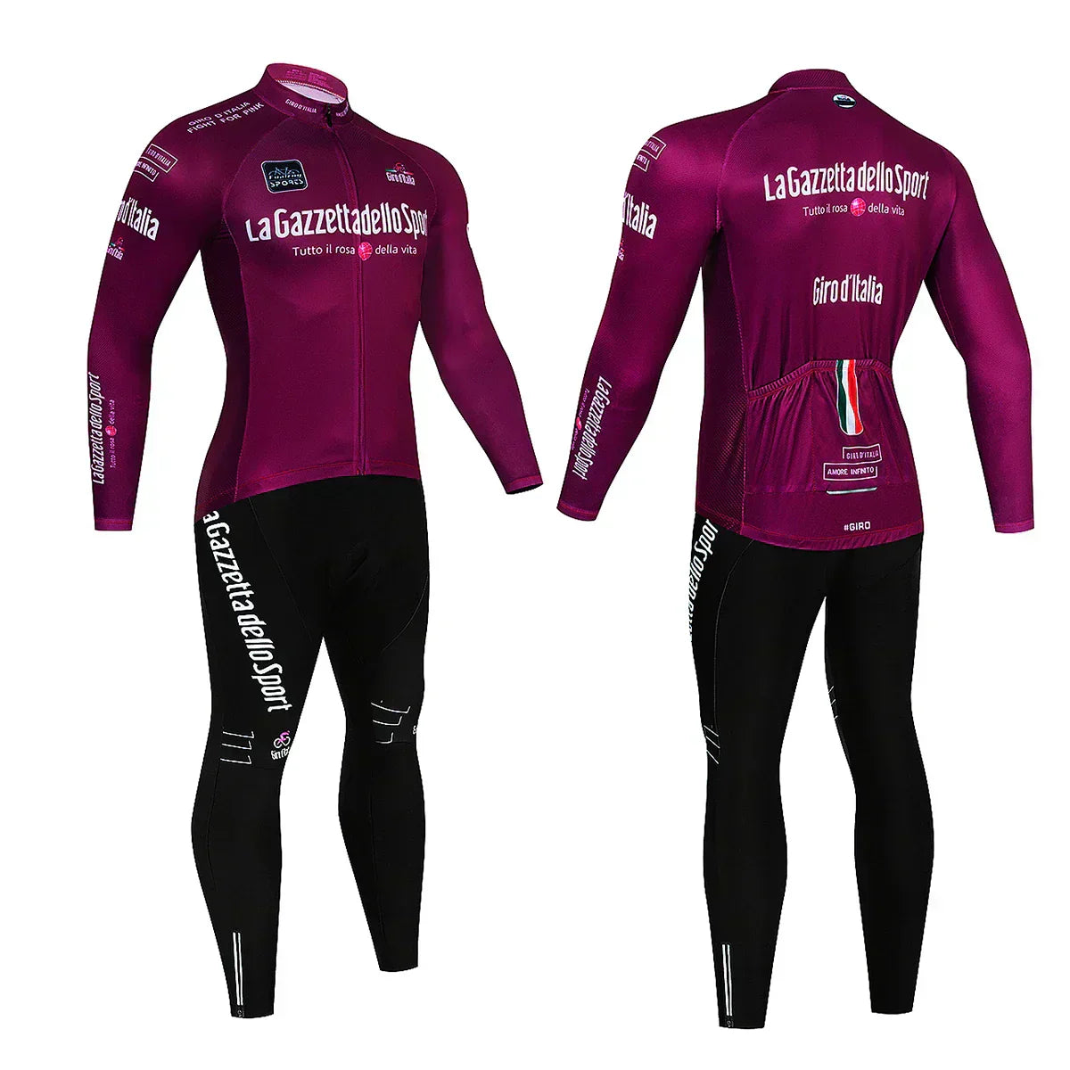 Giro d'Italia - Kit ciclismo professionale a maniche lunghe