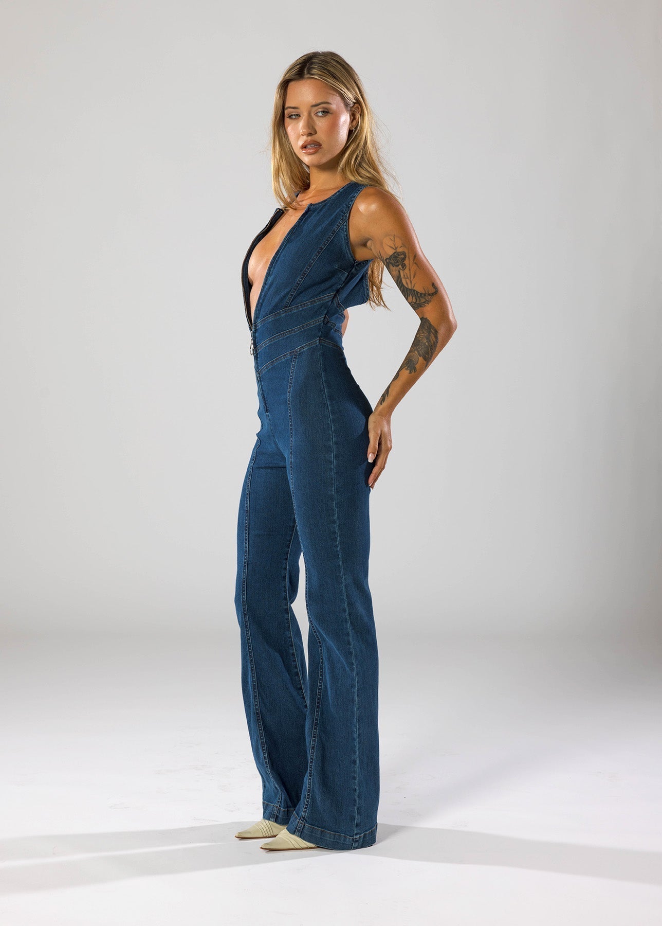 Holly | Trendy Denim Jumpsuit