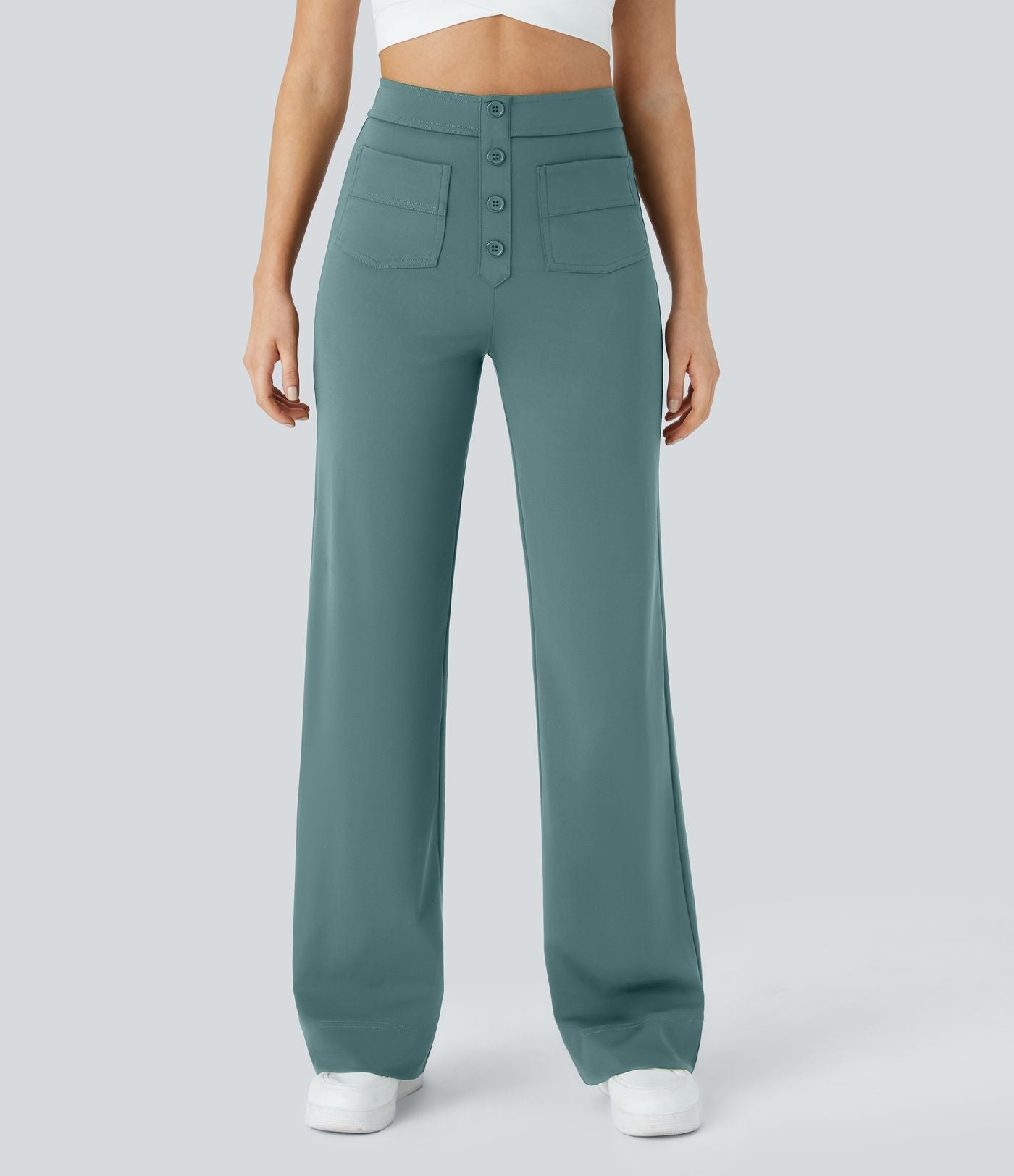 Jade | Elastische broek hoge Taille