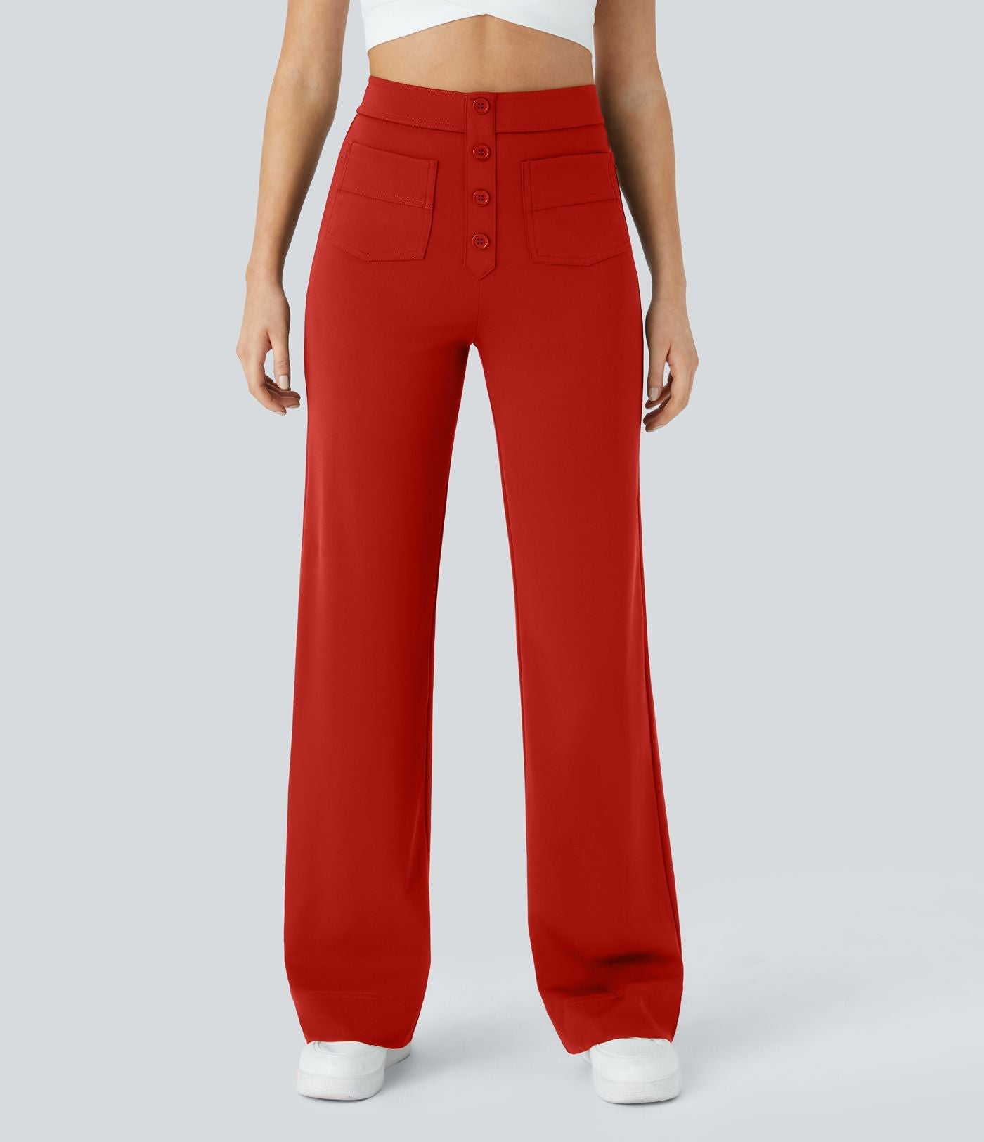 Jade | Elastische broek met hoge Taille