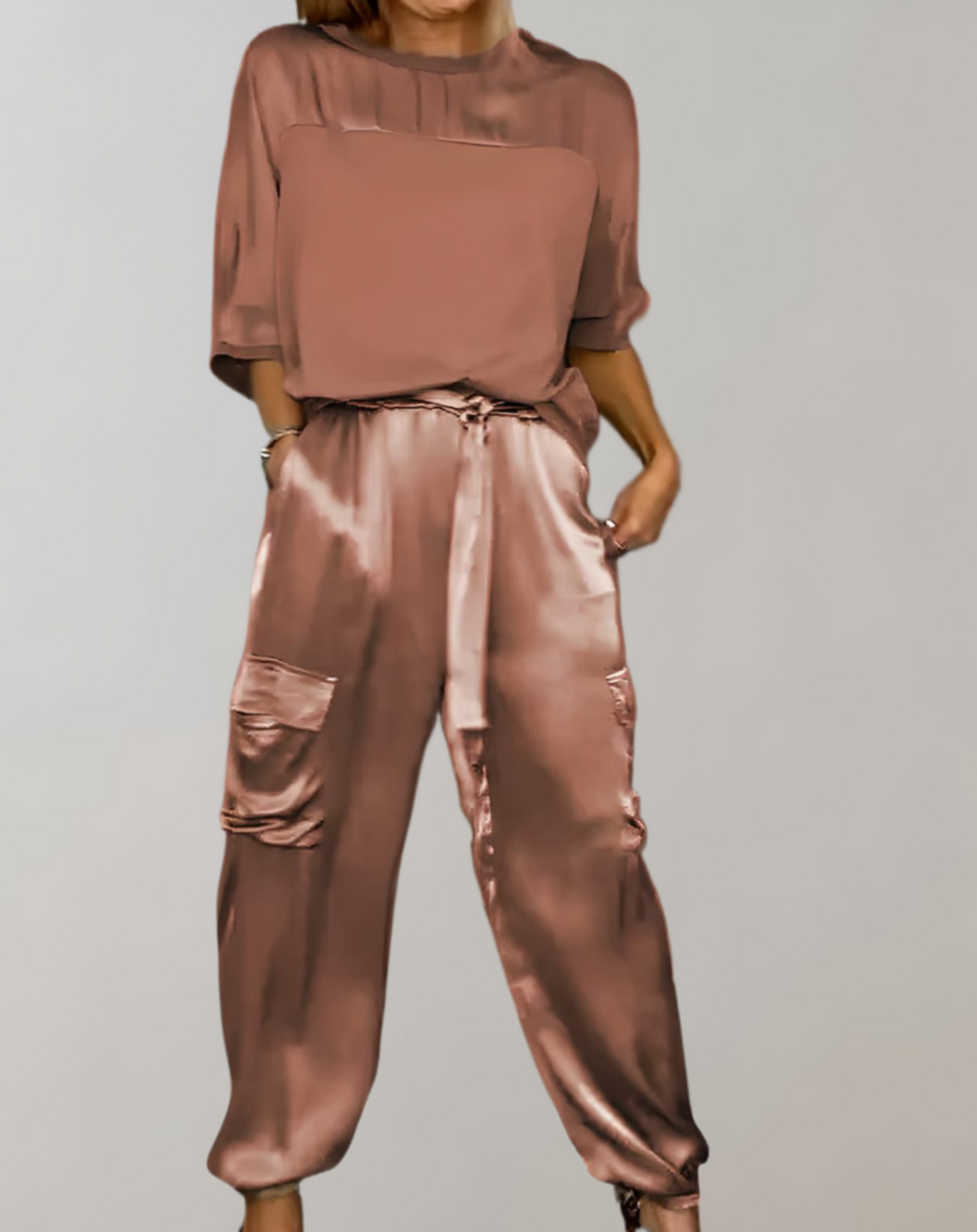 Nova | Luxury Satin Dress Set