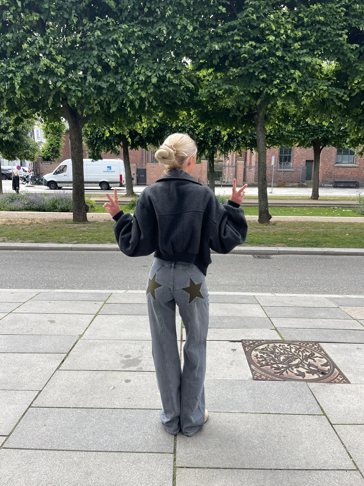 Lily | Oversized star jeans