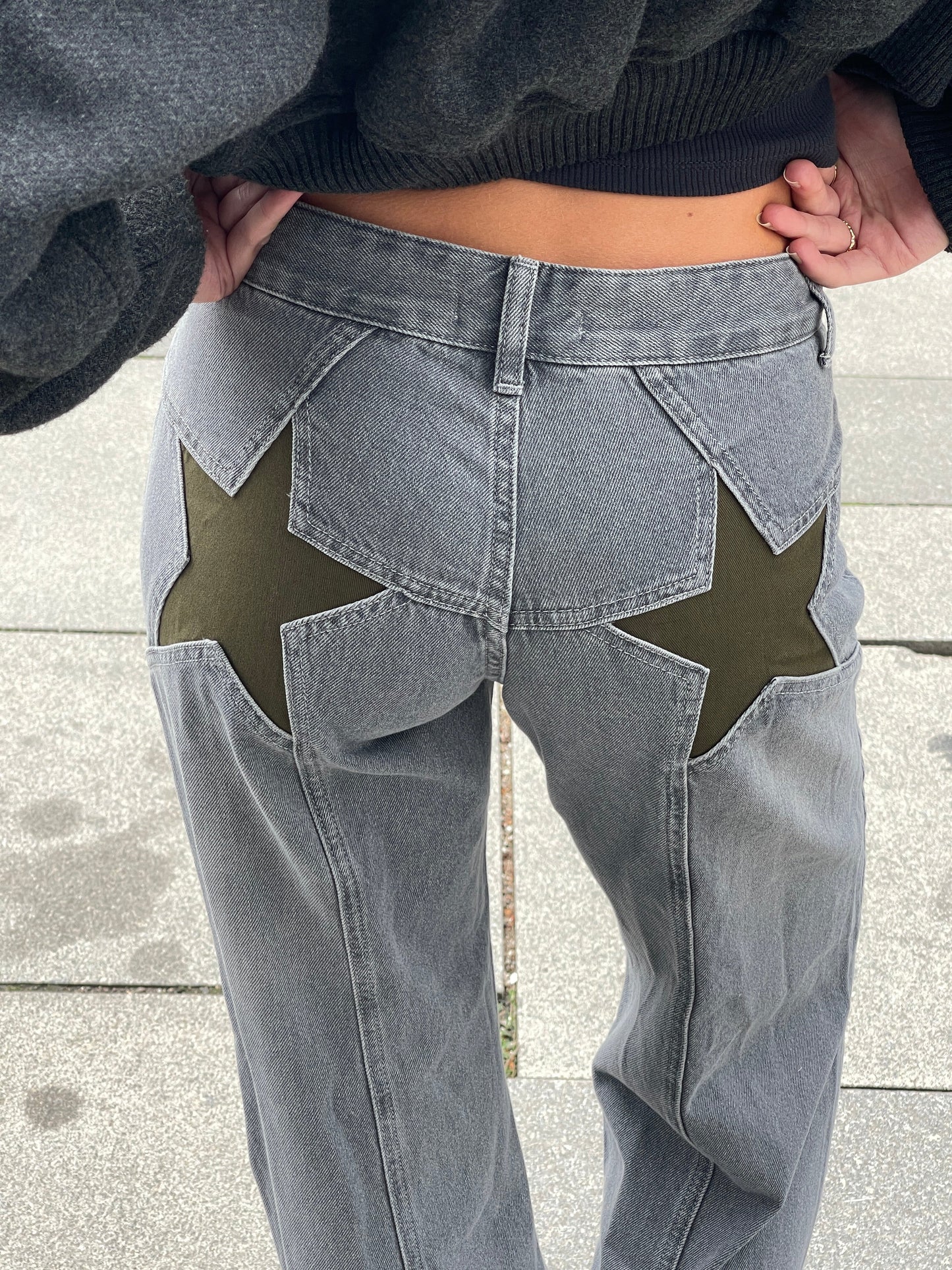 Lily | Oversized star jeans