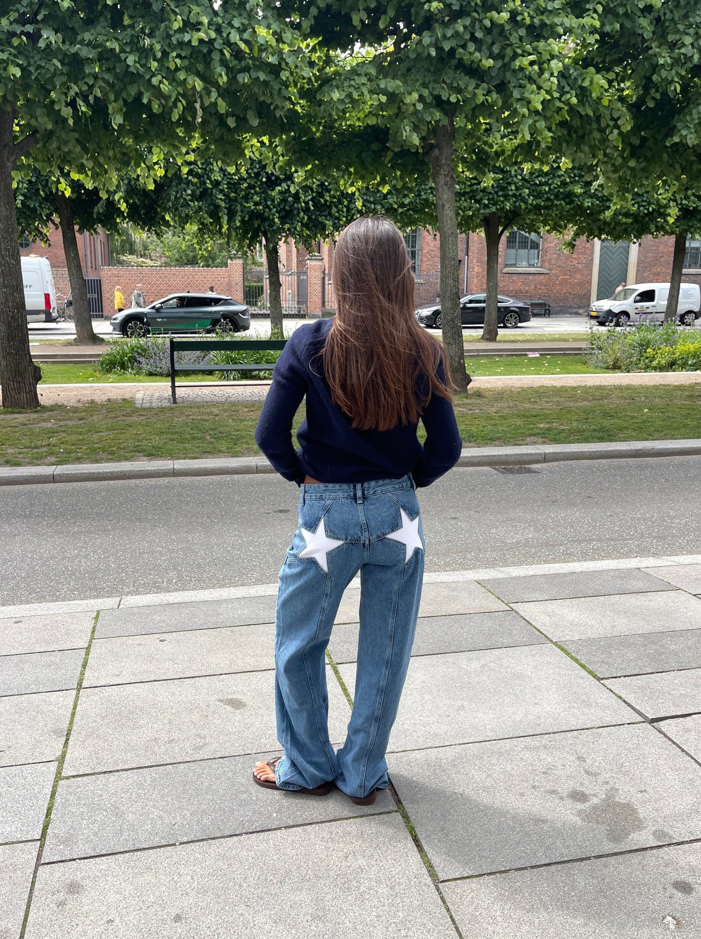 Lily | Oversized star jeans