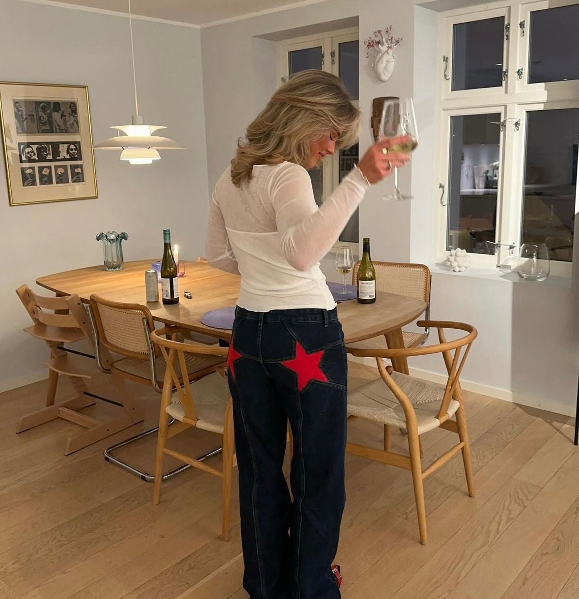 Lily | Oversized star jeans