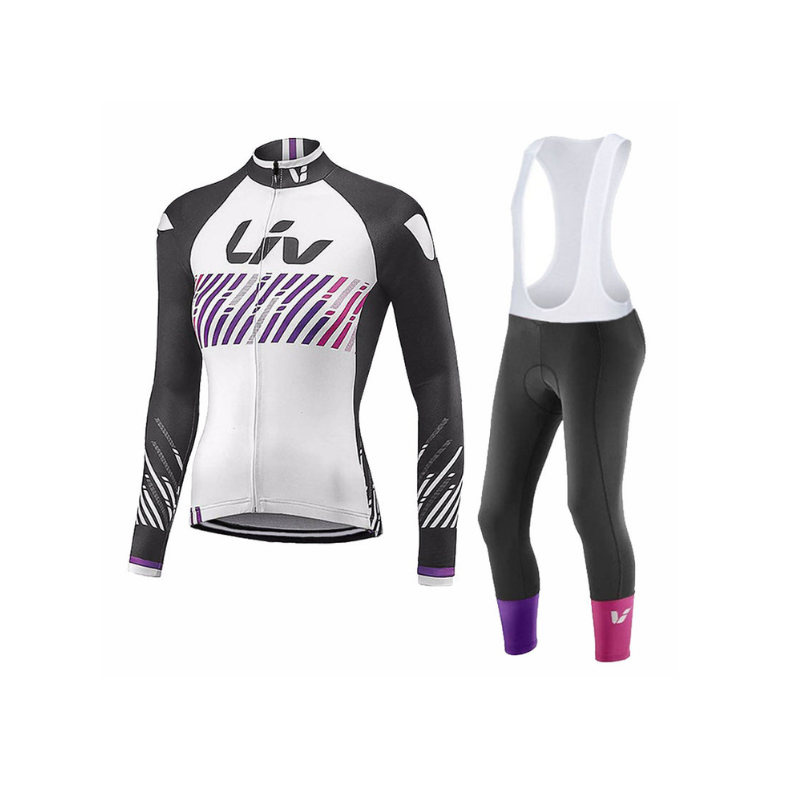 LIV V2 - PRO set da ciclismo invernale da donna con pettorina