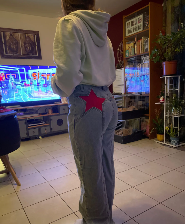 Lily | Oversized star jeans
