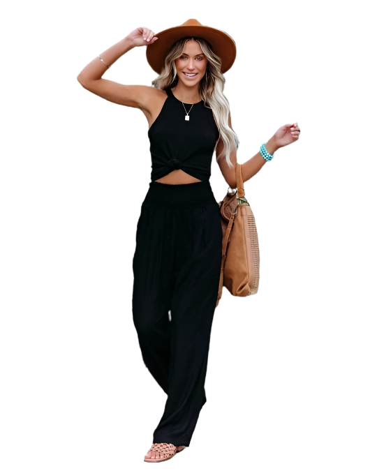 Milda - Comfortable Women's High Waist Cotton-Linen Pants