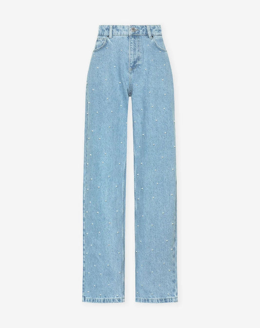 Nora | Denim Glitter Jeans