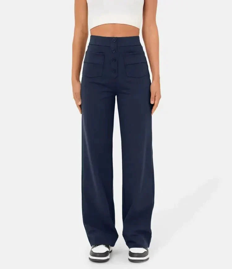 Jade | Elastische broek hoge Taille