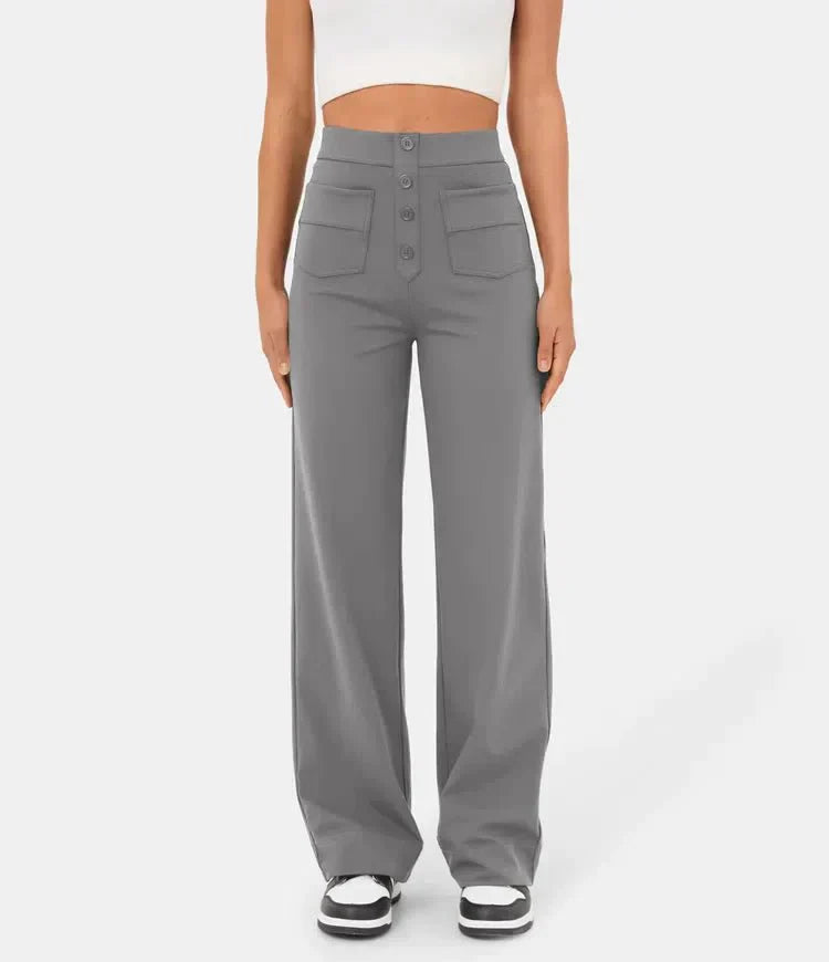 Jade | Elastische broek hoge Taille