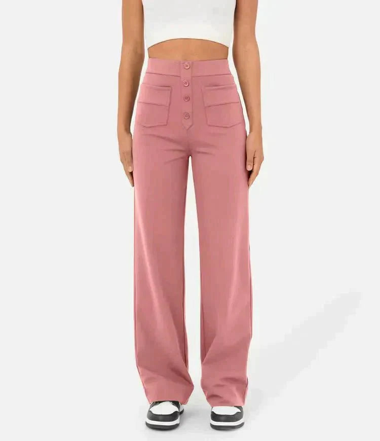 Jade | Elastische broek hoge Taille