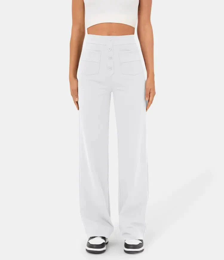 Jade | Elastische broek hoge Taille