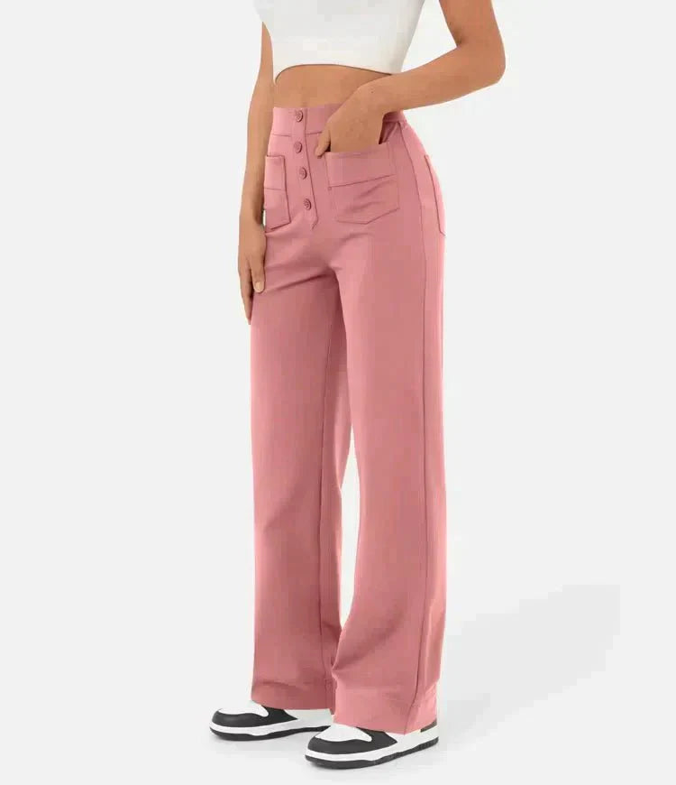 Jade | Elastische broek hoge Taille