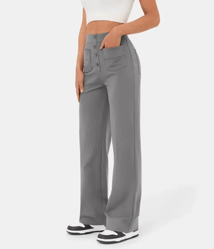 Jade | Elastische broek hoge Taille